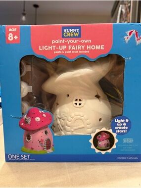 Paint-Your-Own Light-Up Fairy Home - Ceramic